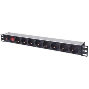 PDU RACKMOUNT 1U 8.GERMEN TYPE 3M INT