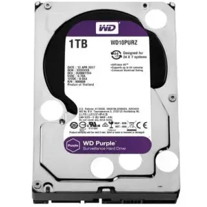 Western Digital 1TB WD Purple Surveillance Disco Rígido Interno HDD - SATA 6 Gb/s, 64 MB Cache, 3,5" - WD10PURZ